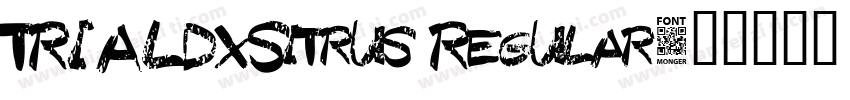 TRIALDxSitrus Regular字体转换